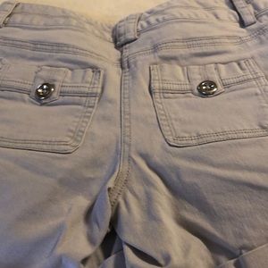 White House BlackMarket brand light gray shorts